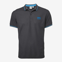 Sikkens Cotton Blend Steel Grey Polo - Mens