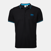 Sikkens Cotton Blend Polo - Black - Mens